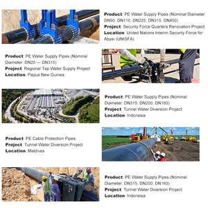 高品質プラスチックチューブ200mm農地生態安全給水PE HDPEパイプ（灌漑用） - Product Image 5