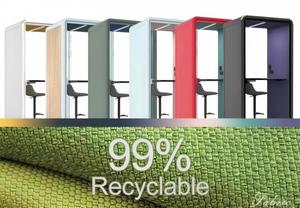 Cabina Acustica per Riunioni da 2 Persone, Facilmente Rimovibile, per Ufficio e Settore Sanitario, Isolamento Acustico - Product Image 3