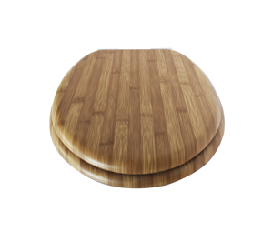 Toilette Style occidental <span class=keywords><strong>solide</strong></span> bambou ménage universel lent épaissi couverture de toilette silencieux acajou siège de toilette - Product Image 4