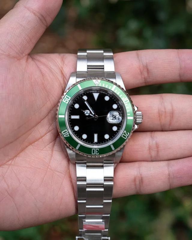 Man Gold Rolex Watch High Quality Luxury Details