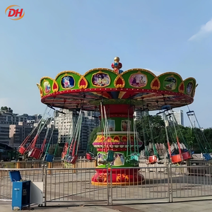 Directo de Fábrica: Atracción de Sillas Voladoras de 24 Asientos con Iluminación LED Nocturna y Estructura Antioxidante para Ferias, Tipo O Planes Ride Swing Ride - Product Image 3