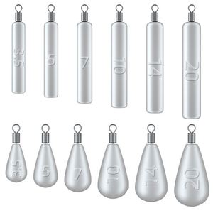 Plomada de pesca gratuita: Plomada invertida, Plomada giratoria, Plomada con anilla en forma de ocho, Plomada deslizante - Product Image 1