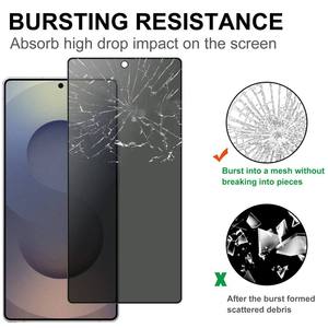 Protection d'écran en verre trempé anti-espionnage à couverture intégrale 9H personnalisée à 28 degrés pour Samsung S26 S26+ S26 Ultra Anti-choc - Product Image 4