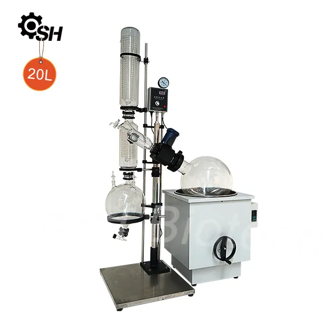 Kualitas tinggi kapasitas besar 5l 10l 20l 50l 100 Liter Rotovap Set Rotary vakum Evaporator Kit