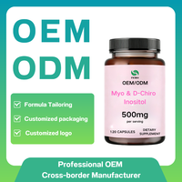 Capsules d'inositol pour le soutien de l'anxiété et du TDAH |   Sérum pour la Calme Mentale et la Santé Cérébrale, Marque Privée, Myo & D-Chiro Inositol Sans Sucre