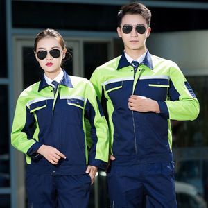 <span class=keywords><strong>Ropa</strong></span> de trabajo de manga larga de verano para uso en T/C, chaqueta para hombre, traje de trabajo ligero, uniforme de taller de fábrica - Product Image 2