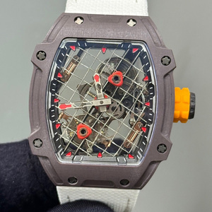 Montre pour homme de haute qualité en fibre de carbone 27-04, montre mécanique à tourbillon, montre de luxe haut de gamme, design tendance pour les affaires, étanche - Product Image 1