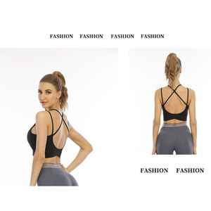 Venta caliente personalizado Fitness Yoga Bras a prueba de golpes transpirable cómodo deportes Yoga Bra - Product Image 4