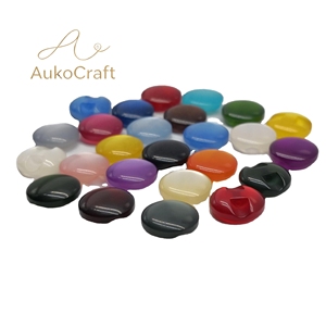 Boutons de <span class=keywords><strong>couture</strong></span> fantaisie nacrés pour Cheongsam DIY, boutons invisibles en résine pour vêtements, boutons en verre transparent pour manteau - Product Image 5