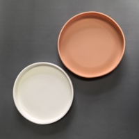 Nouvelle arrivée : Assiette pour tout-petit en céramique, sans BPA, de qualité alimentaire, avec bol en silicone à ventouse