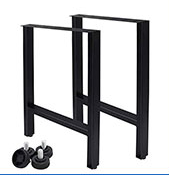 Pieds de banc triangulaires en fonte de 18 pouces, base de chaise, support de dossier, lot de 2, pour projet DIY, mobilier moderne de salon, noir