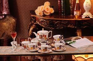 Hot Sale Luxury European Ceramic Kitchen Accessories Fine Porcelain Coffee <b>Tea</b> <b>Sets</b> - Product Image 6