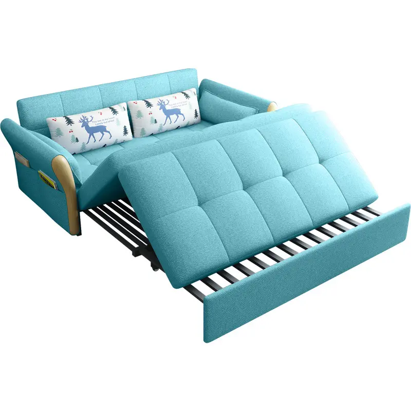 저렴한 현대 가구 접이식 디자인 럭셔리 접이식 패브릭 소파 거실 소파 안락 의자 소파 정액 침대 매트리스