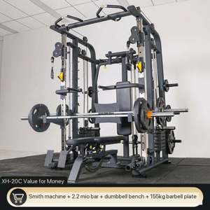 Máquina Smith Multifuncional de Acero para 3 Personas, Entrenamiento Integral, Ecológica para Uso Doméstico, Venta al Por Mayor SK - Product Image 5