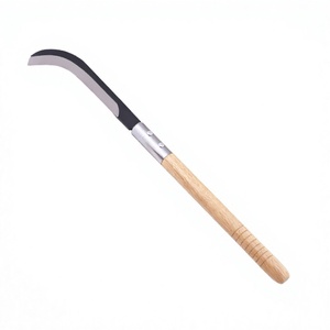 SONO C1803 Serpe traditionnelle en acier au carbone avec manche en bois, outil de jardin durable, couteau de taille manuel - Product Image 1