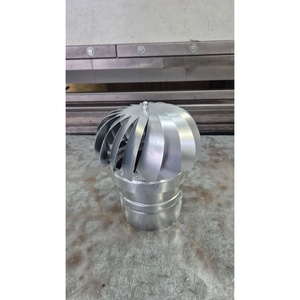 ARTIGIAN RUSSO Campana de Ventilación Rotatoria Redonda Impulsada por el Viento, Ventilador de Techo Industrial de Acero al Carbono, Hecho en Italia - Product Image 4