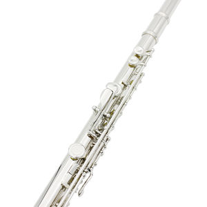 Flûte Traversière 16 Trous Clé Do, Clé Mi, en Cuivre Blanc Argenté Plaquée Nickel, pour Débutants et Étudiants - Product Image 3