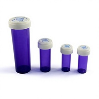 Flacons vides 8DR 13DR 16DR à double usage, flacons à pilules, flacons en plastique pour médicaments avec bouchons CR pour l'emballage de capsules