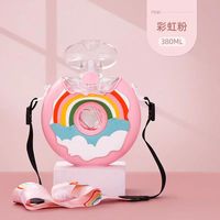 Hot Sell Regenboog Creatieve Draagbare Schattige Waterbeker Kinderen Drinkwaterfles Hals Opknoping Kleine Capaciteit Waterfles