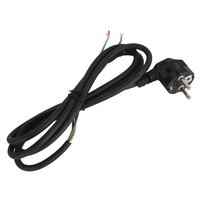 Cordon d'alimentation CA coréen 3 broches, extrémité dénudée, fils ouverts, 1,5 m avec fil de terre, rallonge pour prises électriques