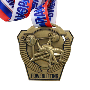 Medalla de gimnasia personalizada de oro y plata, Premio clave, deportes milagrosos, fútbol, cinta de medalla de fútbol - Product Image 3