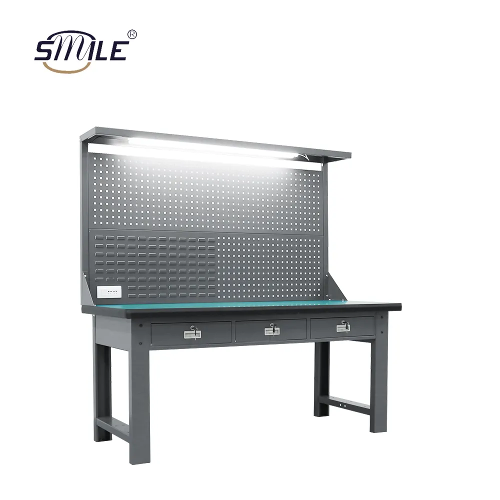 SMILEカスタマイズ可能な厚くて強化された帯電防止カウンタートップ超高品質の帯電防止ワークベンチ