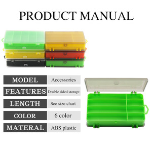 Boîte de rangement portable pour leurres de pêche, 17,8 cm, 125 g, PVC, six couleurs, double face, pour la pêche en plein air, pour la pêche en lac et en rivière - Product Image 4