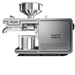 Machine automatique de pressage à chaud d'huile d'arachide / Équipement de pressage à froid et à chaud pour usage domestique 110V/220V Capacité 4-6KG/H - Product Image 4