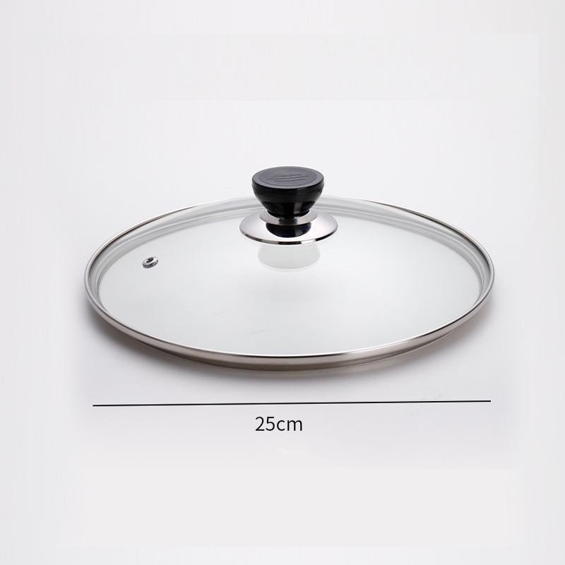 noir - Poêle avec couvercle