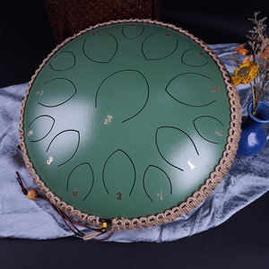Tambor de lengua de acero de 14 pulgadas, instrumento de percusión de relajación con 15 notas, <span class=keywords><strong>Fanbao</strong></span>, fruta verde - Product Image 4