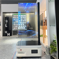 Robot Publicitario Interactivo con Pantalla Táctil OLED, Montado en el Suelo, Basado en Android, 1080p, para Señalización Digital Interior y Video Wall