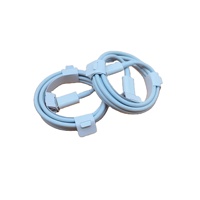 Cable USB 3.0 Tipo-C a Tipo-C de 1M, Carga Rápida de 3A, Material TPE Blanco, Conductor de Cobre Puro para iOS y Cámaras