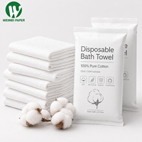 Serviette de Bain en Coton Jetable Premium Grande Taille Anti-Déchirure, Emballage Stérile pour Camping, Hôtels & Chambres d'Hôtes, Salons de Tatouage