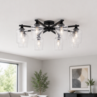 Plafonnier Industriel Vintage E26, Vente en Gros Usine, Luminaire Suspendu Intérieur pour Salon, Chambre, Ferme, Hôtel
