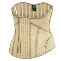 Corset amincissant Langqin en latex, fermeté forte, écologique, antibactérien, respirant, 3 crochets