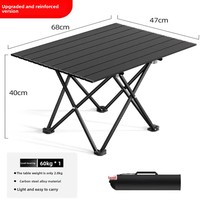 Table pliante rectangulaire simple et compacte avec pieds repliables, design Egg Roll, style décontracté, portable, pour marché nocturne extérieur