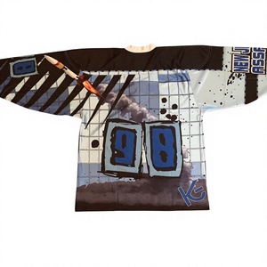 Maillot de hockey personnalisé sublimé de qualité supérieure Sibrin |   Tissu en maille respirant antibactérien 100% polyester |   Nom d'équipe personnalisé - Product Image 2