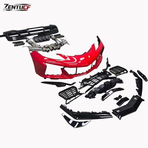 Pour <span class=keywords><strong>Chevrolet</strong></span> <span class=keywords><strong>Corvette</strong></span> C8 2020+, modifiée avec des pare-chocs avant et arrière en matériau PP de style Z06 et échappement. - Product Image 1