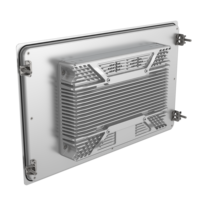 Aluminio impermeable 15,6 pulgadas HMI Panel táctil PC Computadora industrial sin ventilador con Raptor Lake 13 generación CPU 2RJ45 LAN 6COM