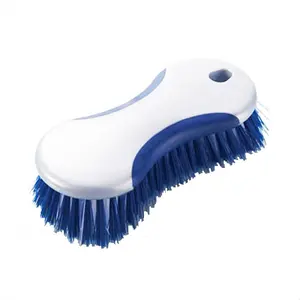 O-Cleaning Heavy Duty Household Cleaning Stiff Bristles Hand Scrub Brush With Non-Slip Handle For Bathroom/Kitchen/Tile/Garage