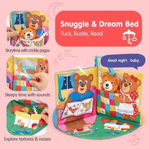 Activités Montessori 9-12 mois, livre tactile pour bébé, essentiels pour les voyages en voiture - Product Image 5