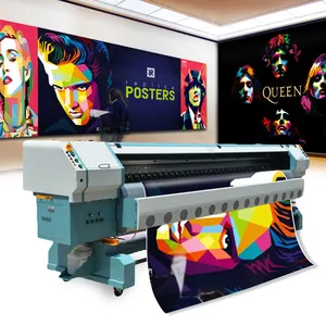 Konica-impresora solvente Minolta 512i, 3,2 m, cartel flexible de vinilo de PVC, máquina de impresión Digital en rollo