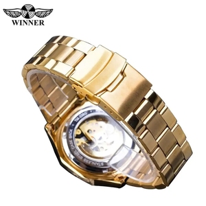 <span class=keywords><strong>Montre</strong></span> automatique <span class=keywords><strong>pour</strong></span> <span class=keywords><strong>homme</strong></span> Winner Top Brand, bracelet en acier inoxydable doré rose, <span class=keywords><strong>montre</strong></span>-bracelet <span class=keywords><strong>pour</strong></span> <span class=keywords><strong>homme</strong></span>, <span class=keywords><strong>montre</strong></span> mécanique <span class=keywords><strong>pour</strong></span> <span class=keywords><strong>homme</strong></span> d'affaires - Product Image 4