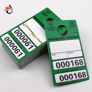 لاصقات مفرغة لتعليق رخصات الركن لاصقات مؤقتة فارغة لوصول السيارات لاصقات معلقة لإدارة ركن المركبات - Product Image 3
