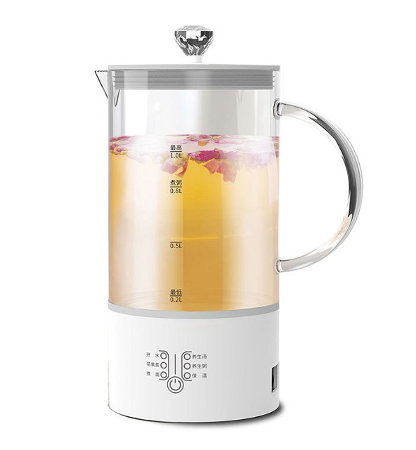 Многофункциональный автоматический чайник для здоровья, плотный стеклянный электрический чайник, чайник для цветов, чайник для закипания Темного Чая