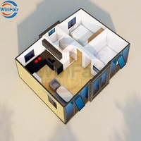 WinFair Chine Luxe Mini Petit Module Maison Modulaire Deux Chambres Préfabriqué Préfabriqué Mobile Extensible Conteneur Maison à vendre