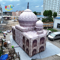 Structure de bâtiment géant emblématique Château gonflable Modèle gonflable Taj Mahal