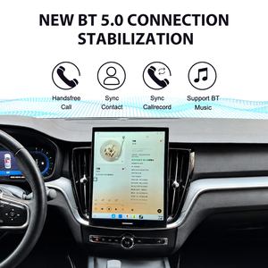 Écran de style Tesla Foforfor 12,1 pouces pour <span class=keywords><strong>Volvo</strong></span> <span class=keywords><strong>XC60</strong></span> <span class=keywords><strong>2018</strong></span>-2026, Carplay <span class=keywords><strong>Android</strong></span> 13, autoradio multimédia, GPS, DSP, stéréo 4G - Product Image 4
