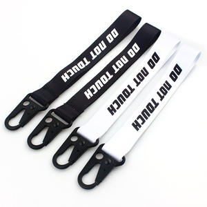 Carabiner gantungan kunci Lanyard dicetak logo gelang tangan anyaman Polyester Lanyard dengan logo - Product Image 2