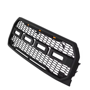Rejilla de malla estilo Raptor en negro mate con emblema y luz LED para Ford <span class=keywords><strong>F150</strong></span> (modelos 15-17) - Product Image 2